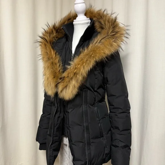 MACKAGE Adali in XS Black with fur - Picture 4 of 10